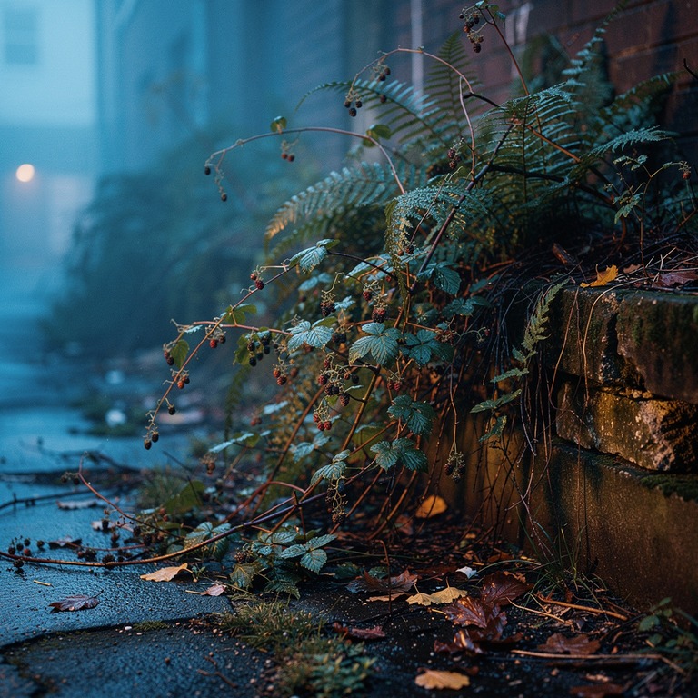 A messy tangle of overgrown ferns and wild blackberry vines ... | ShopAyahuascaRetreats