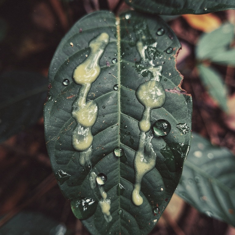 A detailed macro shot of the Kambo frog's toxic secretions o... | ShopAyahuascaRetreats