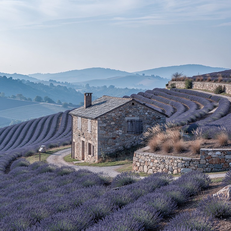 A tranquil stone cottage nestled among terraced hillsides of... | ShopAyahuascaRetreats