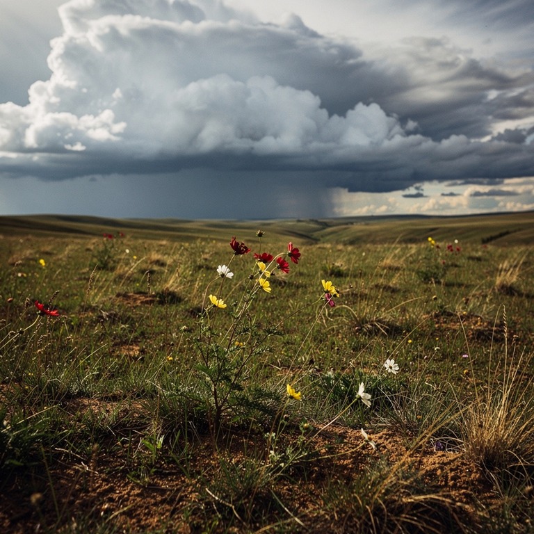 A vast, open grassland stretching towards the horizon, with ... | ShopAyahuascaRetreats