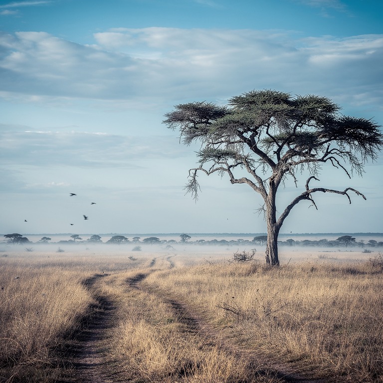 A vast, open savannah stretches towards the horizon under a ... | ShopAyahuascaRetreats