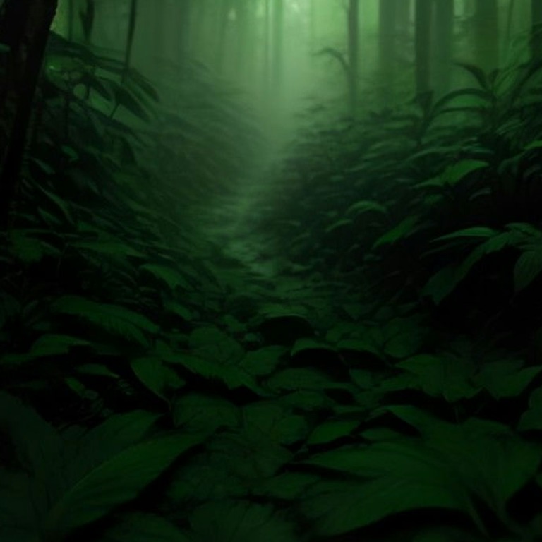 Jungle clearing after heavy rain, steam rising from leaf lit... | ShopAyahuascaRetreats