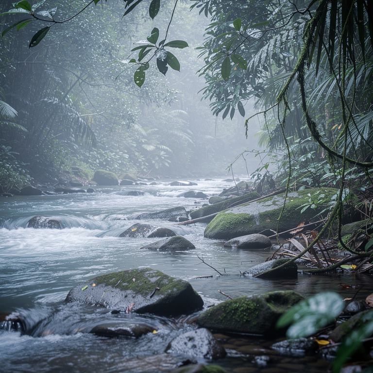 Slow-moving river curving through dense jungle canopy | ShopAyahuascaRetreats
