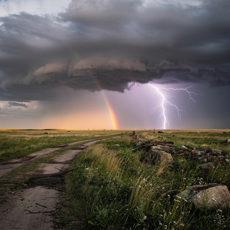 A dramatic, stormy sky at sunset, with dark clouds and light... | ShopAyahuascaRetreats