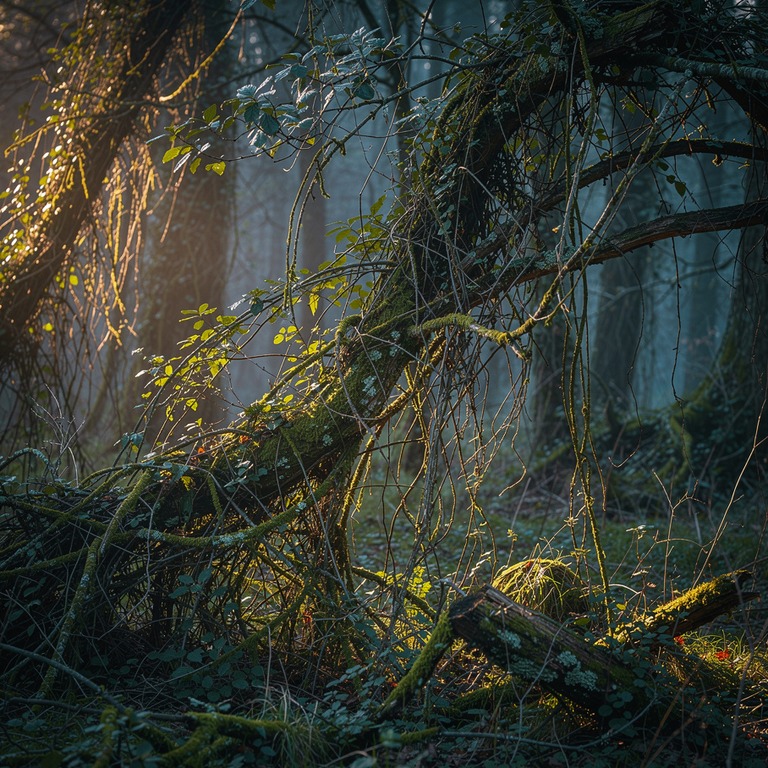 A tangle of vines and branches, overgrown and twisted, yet s... | ShopAyahuascaRetreats