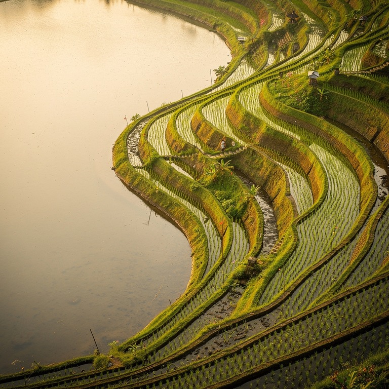 Bali rice terraces in late afternoon golden light | ShopAyahuascaRetreats