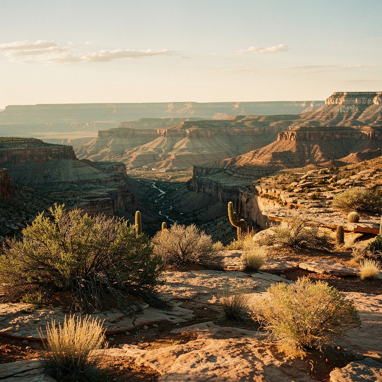 High desert mesa with long shadows at golden hour | ShopAyahuascaRetreats