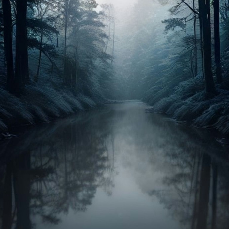 River bend in deep rainforest, reflection of trees on still ... | ShopAyahuascaRetreats