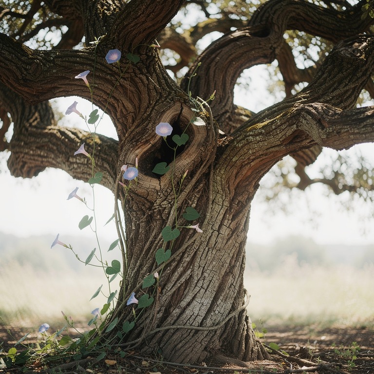 A massive, ancient tree, its gnarled branches twisted and ta... | ShopAyahuascaRetreats