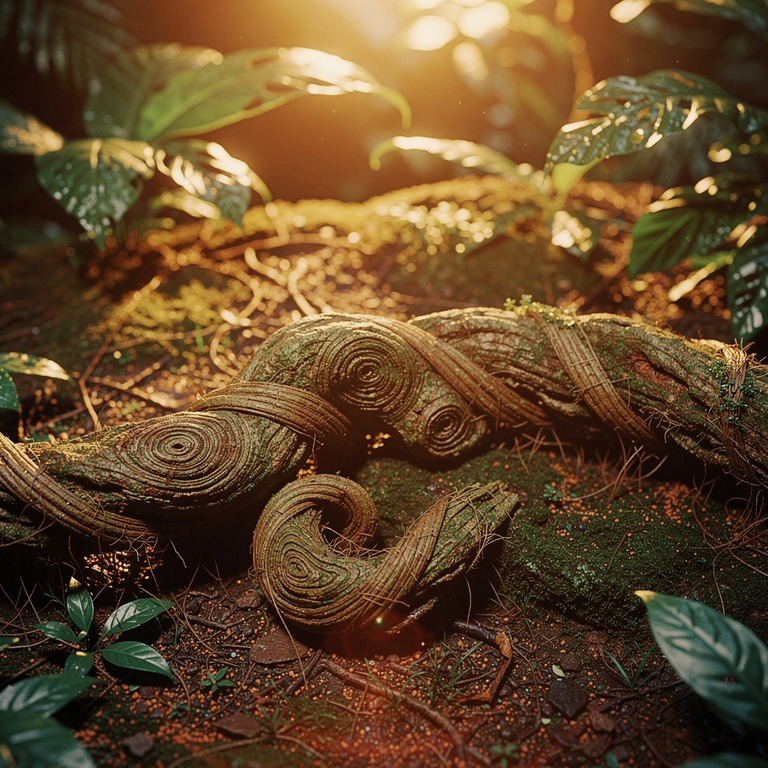 A close-up of the intricate, swirling patterns on an ayahuas... | ShopAyahuascaRetreats