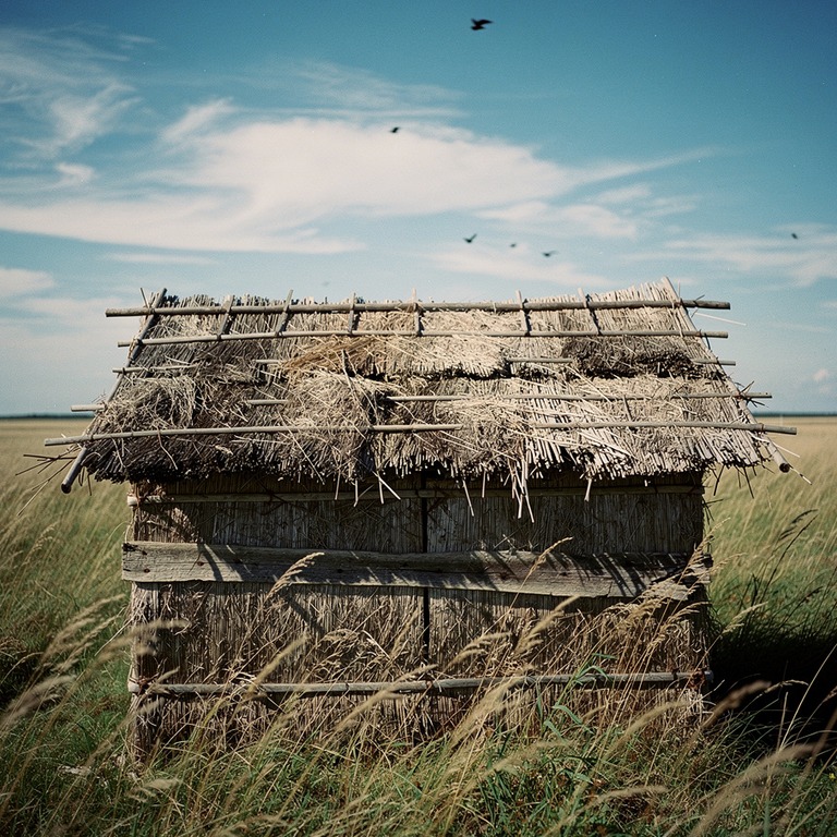 A simple, rustic hut made of natural materials, standing alo... | ShopAyahuascaRetreats