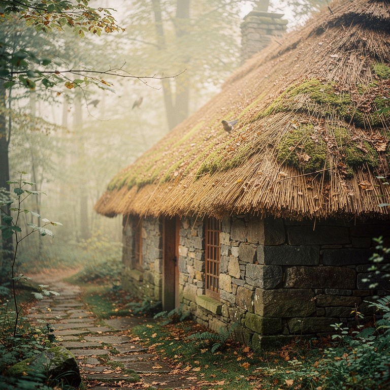 A tranquil, secluded stone cottage nestled among the trees, ... | ShopAyahuascaRetreats