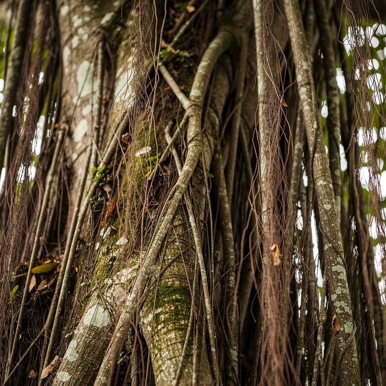 Banyan tree with hundreds of hanging aerial roots, ancient a... | ShopAyahuascaRetreats