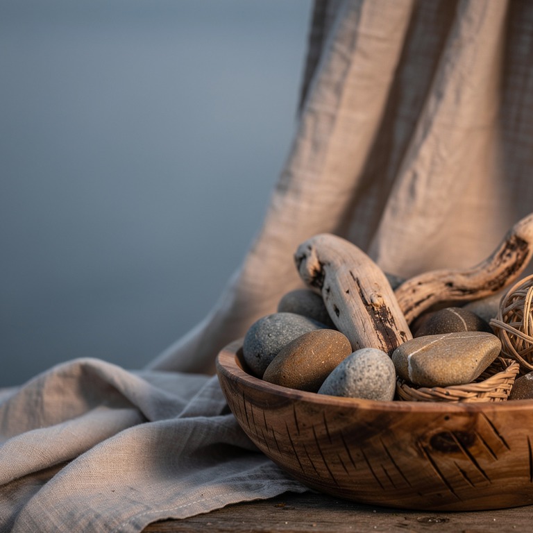 A shallow, hand-hewn wooden bowl filled with an assortment o... | ShopAyahuascaRetreats