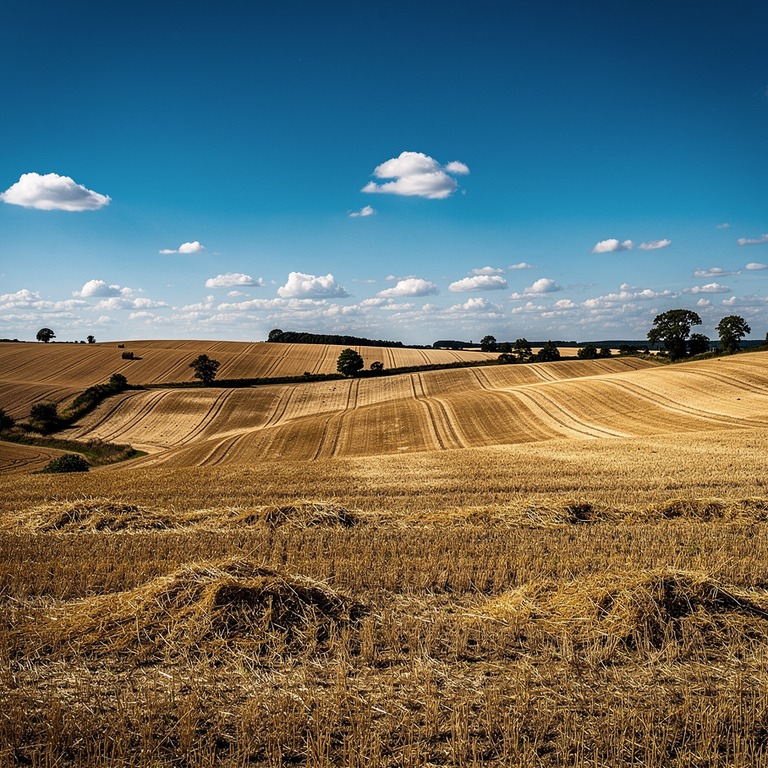 A vast, rolling landscape of golden, harvested wheat fields ... | ShopAyahuascaRetreats