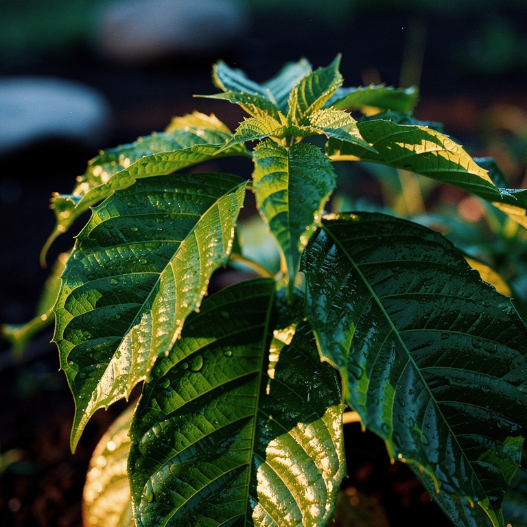 Coca plant leaves in bright morning sunshine, sharp green de... | ShopAyahuascaRetreats