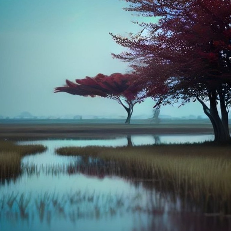 Flock of scarlet ibises taking off from a marshland | ShopAyahuascaRetreats