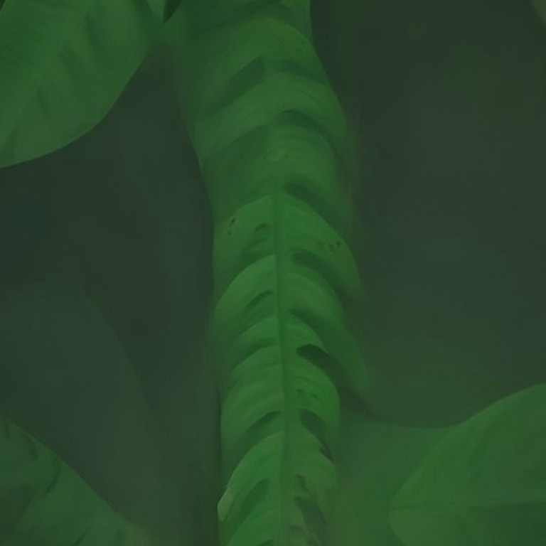 Jungle path lined with giant philodendron leaves and ferns | ShopAyahuascaRetreats