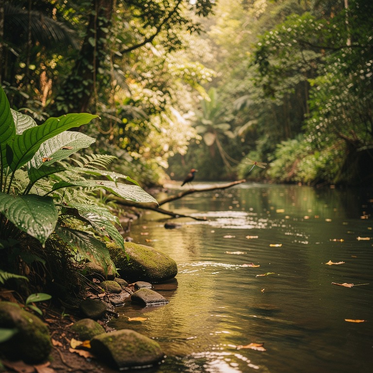 Slow-moving river curving through dense jungle canopy | ShopAyahuascaRetreats
