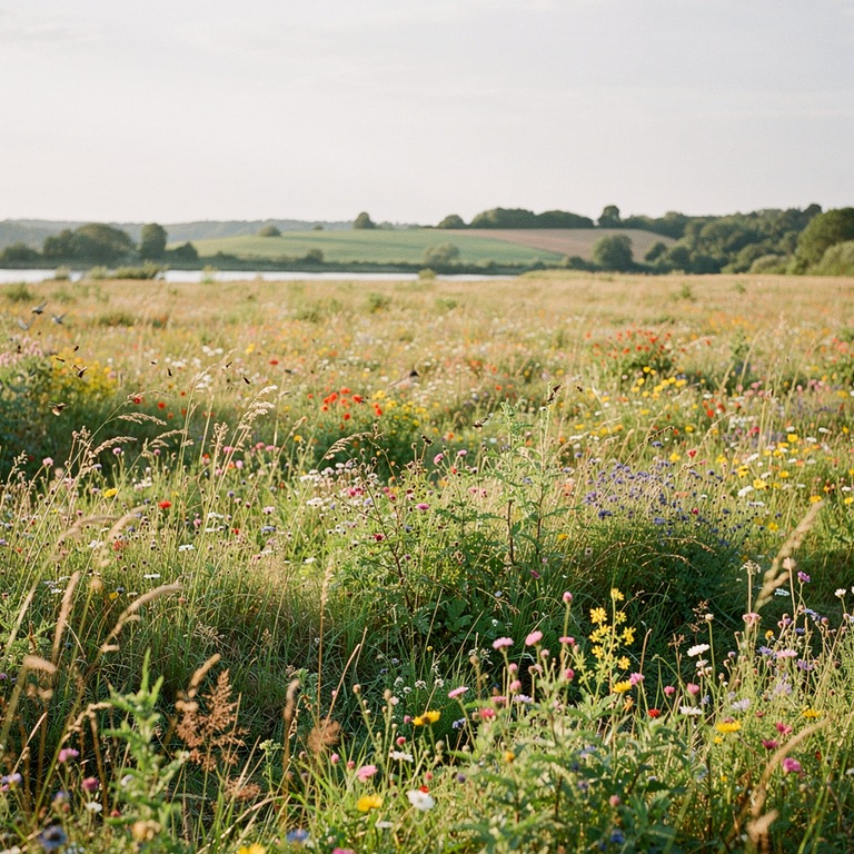 A sprawling, vibrant meadow filled with a diverse array of w... | ShopAyahuascaRetreats