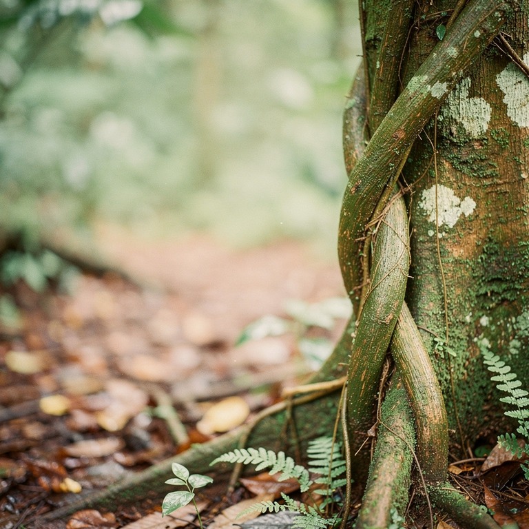 Ayahuasca vine wrapped around an old tree trunk, rainforest ... | ShopAyahuascaRetreats