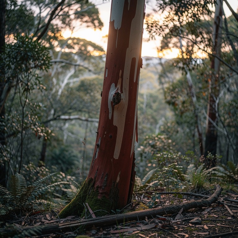 Madrone tree with peeling red bark in dense forest | ShopAyahuascaRetreats