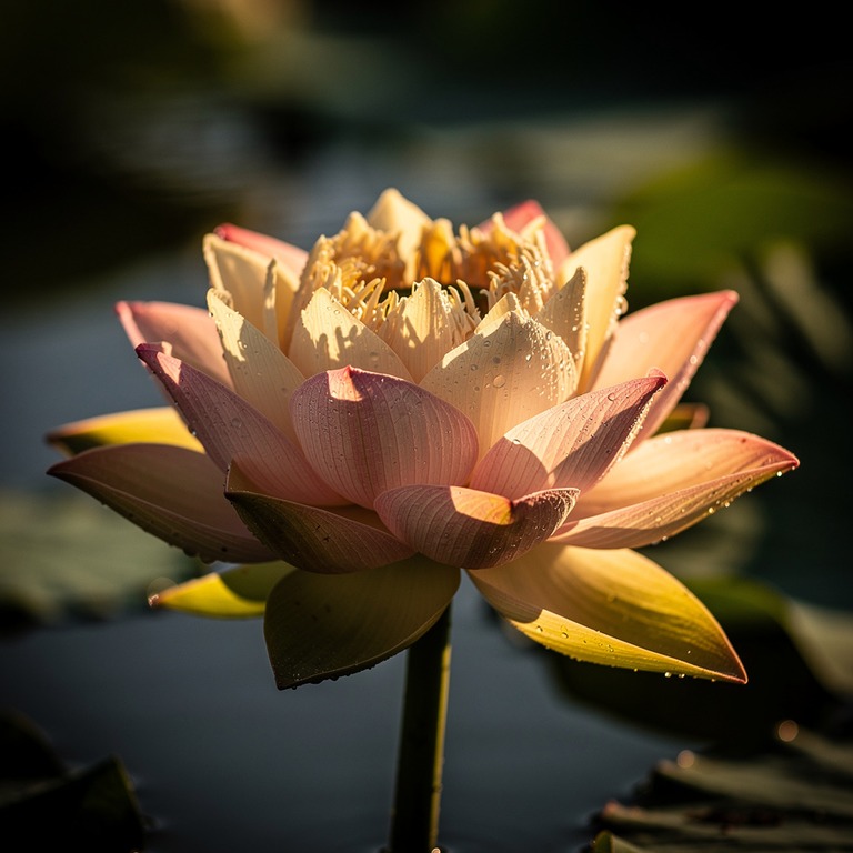 A close-up of a lotus flower, its intricate, layered petals ... | ShopAyahuascaRetreats