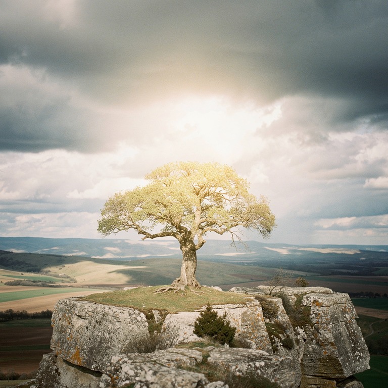 A dramatic, stormy sky with dark, foreboding clouds and a bu... | ShopAyahuascaRetreats