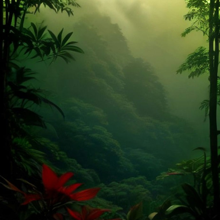 Cloud-forest ridge with epiphytes and orchids on every branc... | ShopAyahuascaRetreats