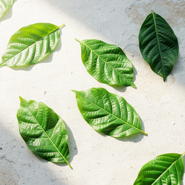 Coca plant leaves in bright morning sunshine, sharp green de... | ShopAyahuascaRetreats