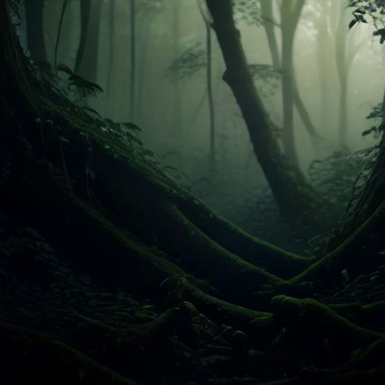 Vines tangled across a fallen tree trunk in deep rainforest | ShopAyahuascaRetreats